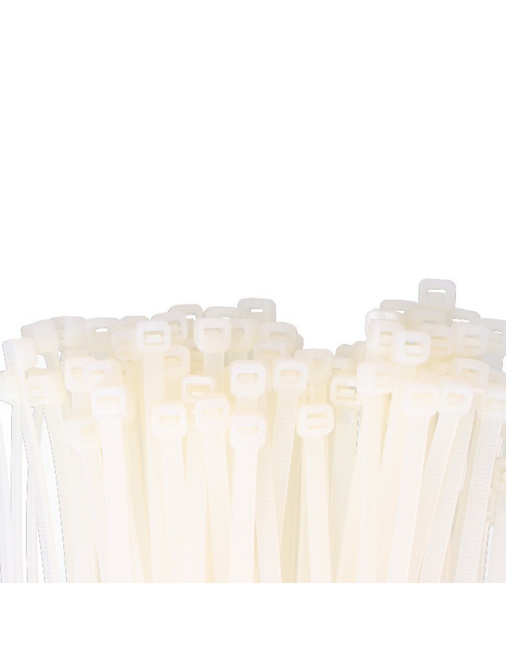 Bridas natural 4,8 x 380 mm nylon alta calidad (bolsa 100 unid.)