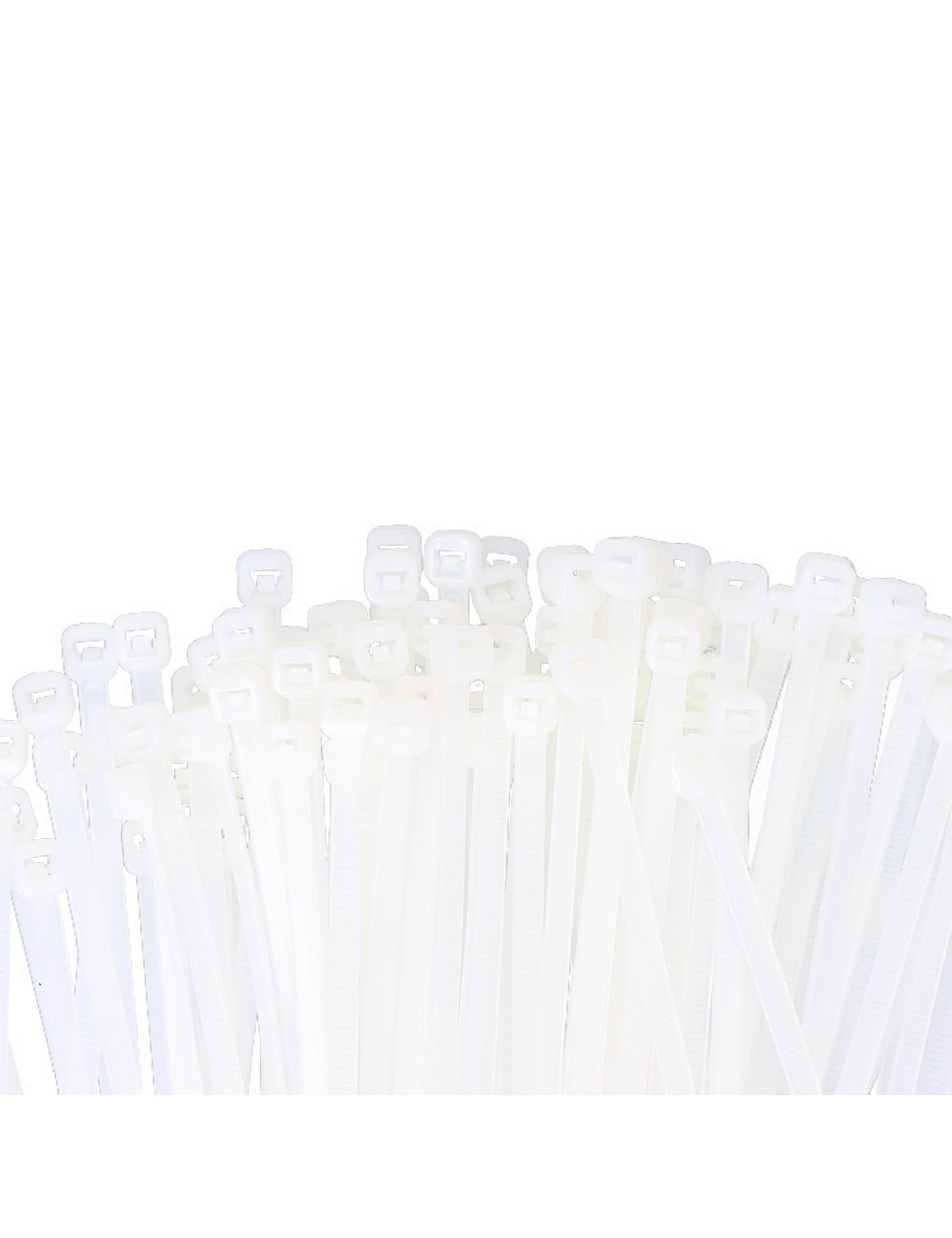 Bridas natural 2,5 x 100 mm nylon alta calidad (bolsa 100 unid.)