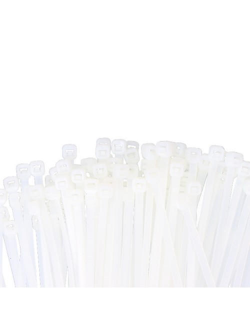 Bridas natural 2,5 x 100 mm nylon alta calidad (bolsa 100 unid.)