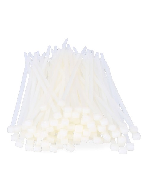 Bridas natural 4,6 x 200 mm nylon alta calidad (bolsa 100 unid.)