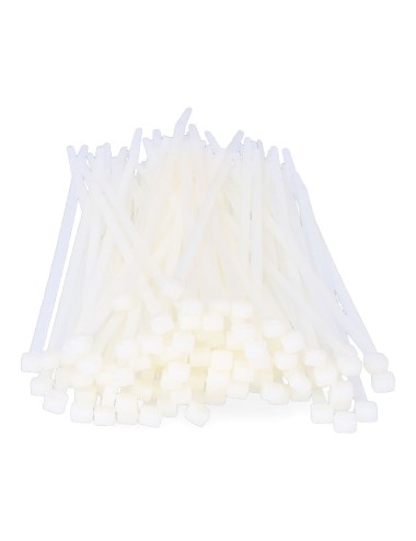 Bridas natural 4,8 x 250 mm nylon alta calidad (bolsa 100 unid.)