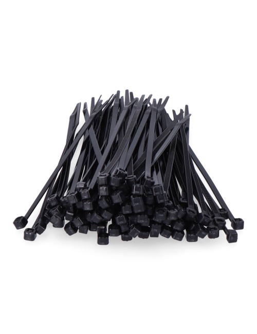 Bridas negras 2,5 x 100 mm nylon alta calidad (bolsa 100 unid.)