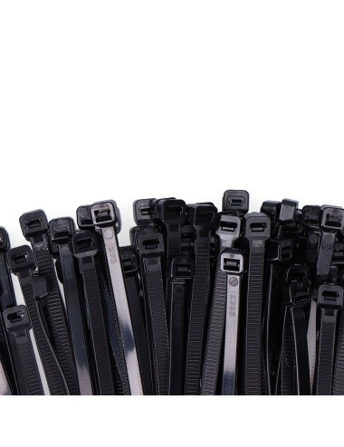 Bridas negras 4,6 x 200 mm nylon alta calidad (bolsa 100 unid.)