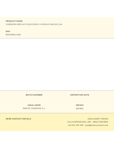 Conexion hdmi alta velocidad 1.4 macho-macho 1,5m