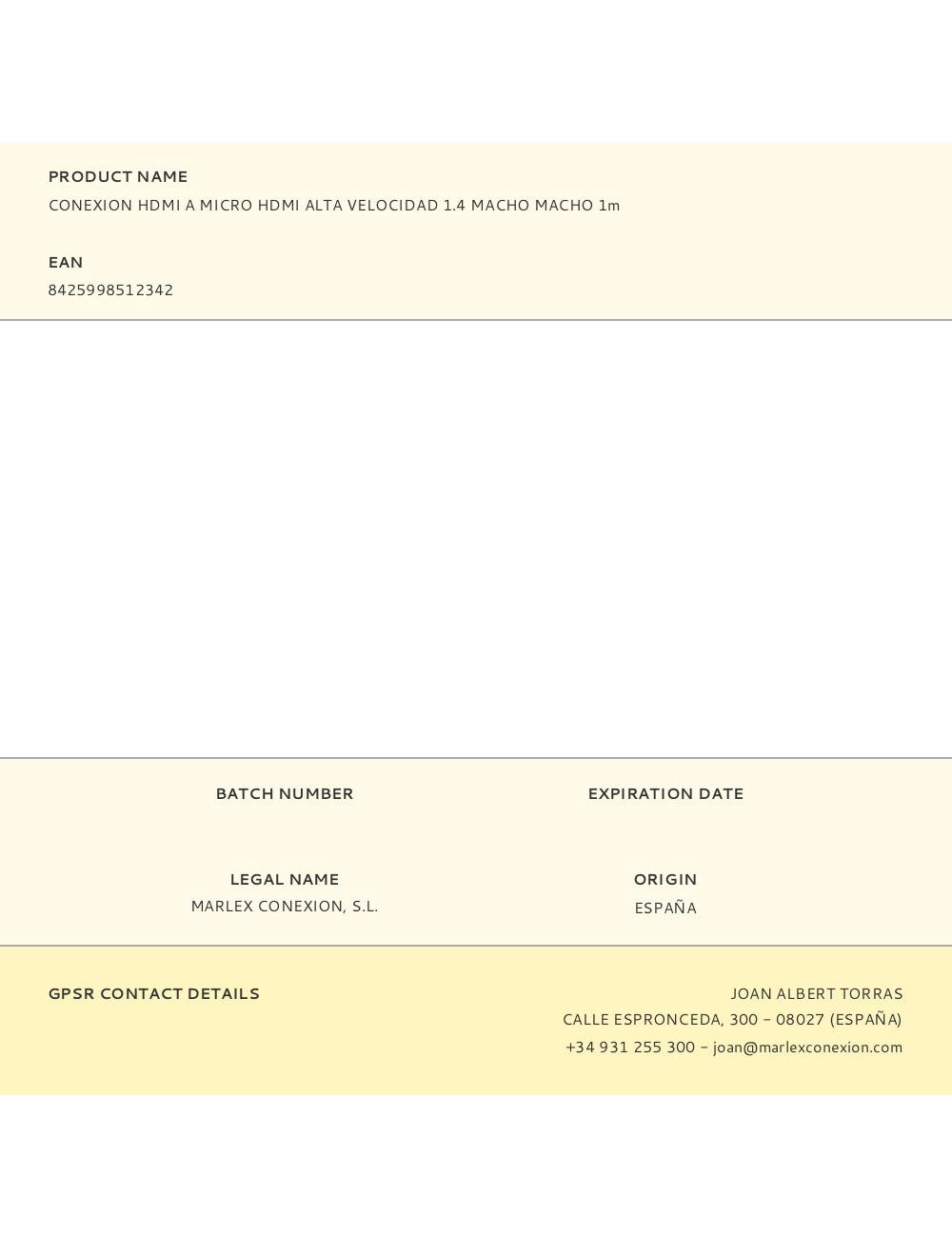 Conexion hdmi a micro hdmi alta velocidad 1.4 macho macho 1m