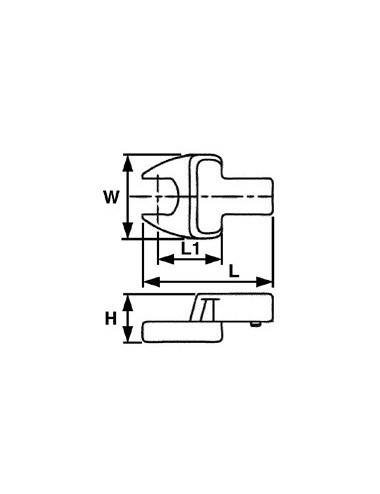 INSERTO LLAVE ABIERTA 690510 10MM