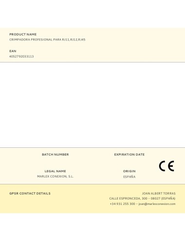 Crimpadora profesional para rj11,rj12,rj45