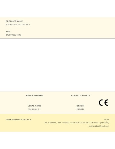 Fusible diazed diii 63 a