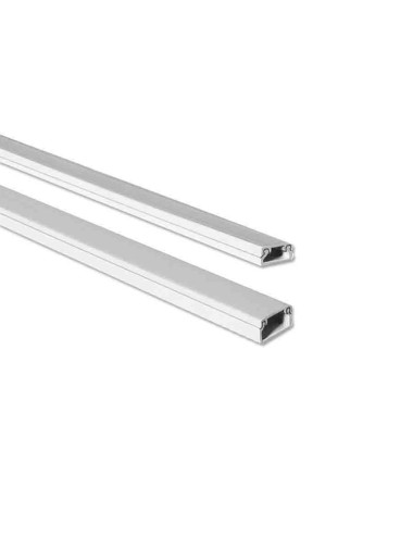 Mini canal adhesiva blanca 2 m 16 x 16 mm (precio por metro)