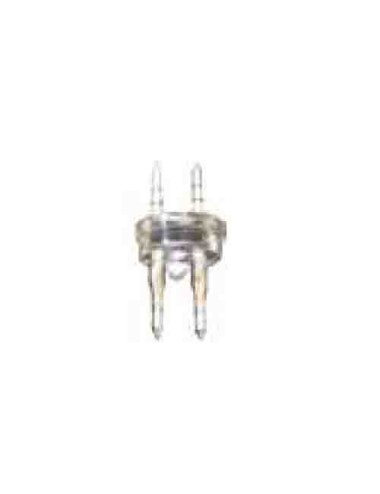 Conector tubo flexilux/flexiled 2 vias 13 mm "punta-punta"