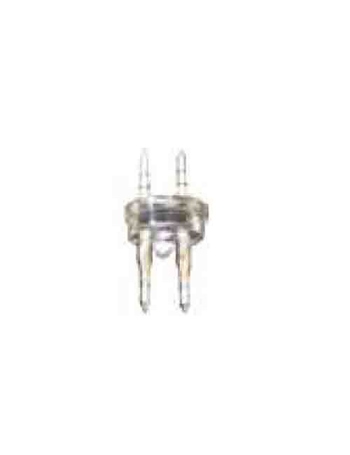 Conector tubo flexilux/flexiled 2 vias 13 mm "punta-punta"