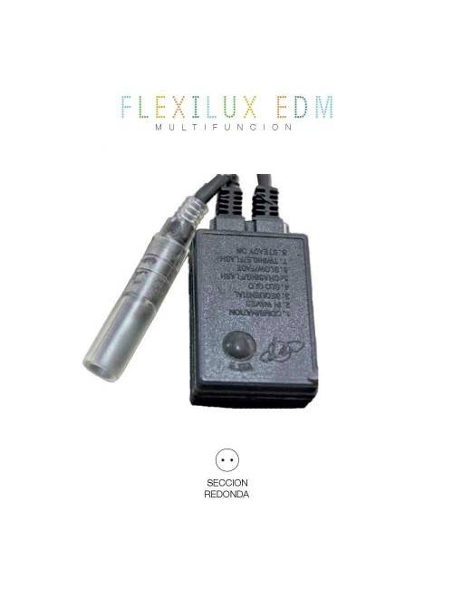 Programador tubo flexilux 2 vias ip44 máx.10,5 m