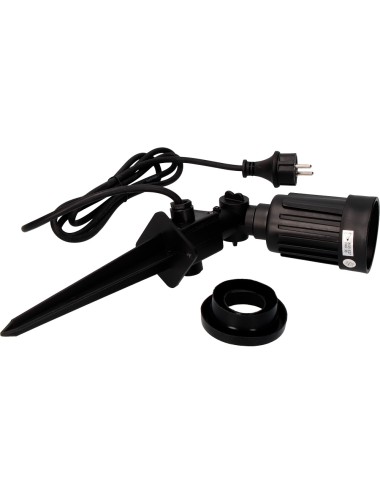 Estaca de jardín estanca color negro 1 foco e27