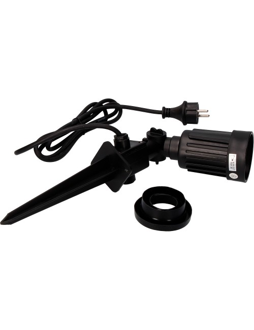 Estaca de jardín estanca color negro 1 foco e27