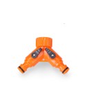 Manguito derivacion en "y" con dos llaves. para grifo de rosca 3/4" ø26,5mm