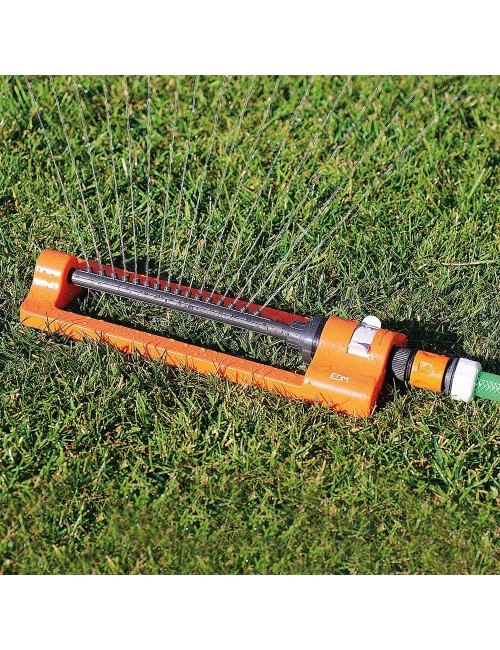 Aspersor oscilante regulable sobre 250m con enchufe rapido