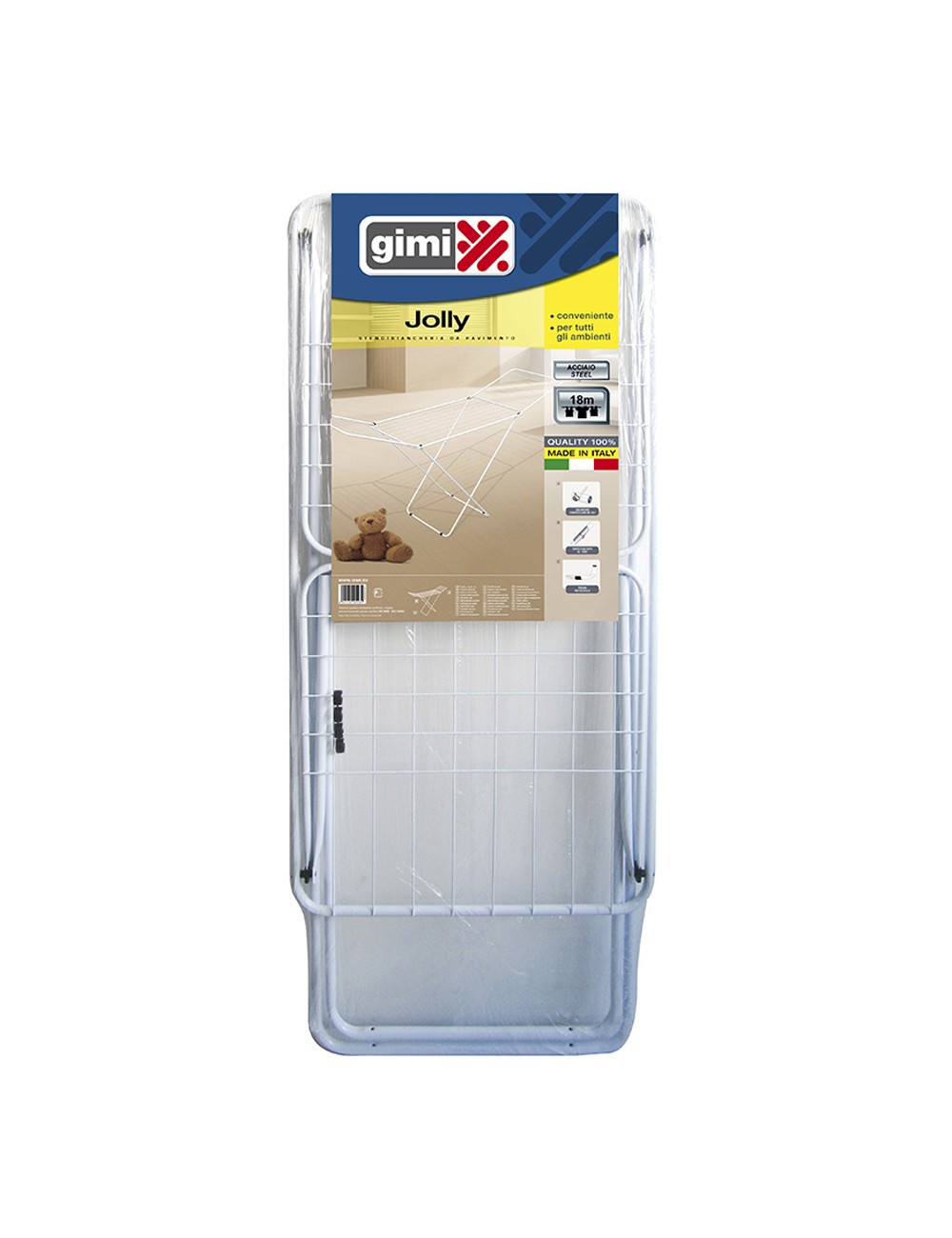 Tendedero jolly c6 acero lacado colores surtidos, tendido 18 m