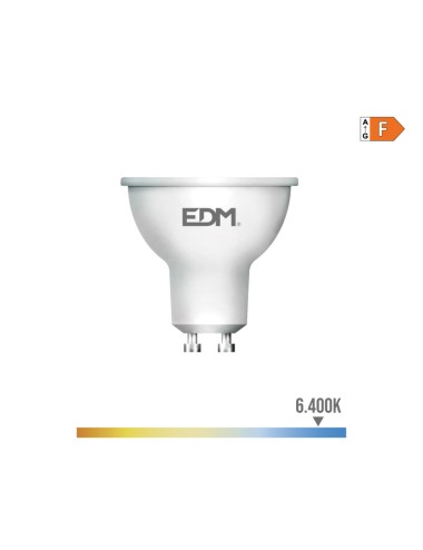 Bombilla dicroica led gu10 5 w 450 lm 6400 k luz fria ø5 x 5,5 cm