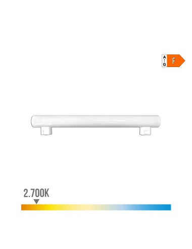 Linestra led 2 casquillos s14s 7 w 600 lm 2700 k luz calida 300 x 30 x 47 mm