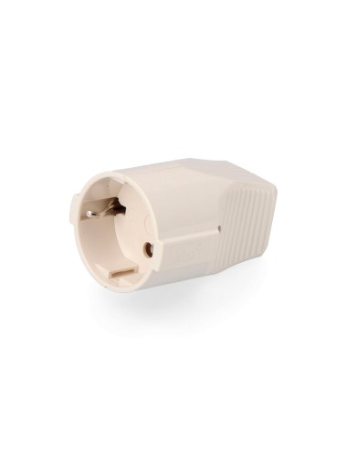 Base aérea t/tl tipo f 4,8 mm 10/16 a 250 v blanca (envasada)