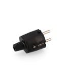 Clavija de goma 10/16a 250v t/tl ip44 4,8mm negra (envasada)