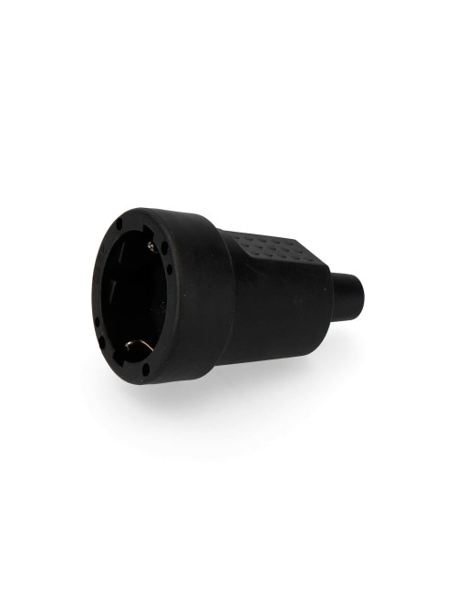 Base aérea goma 10/16a 250v t/tl 4,8mm ip44 negra (envasada)