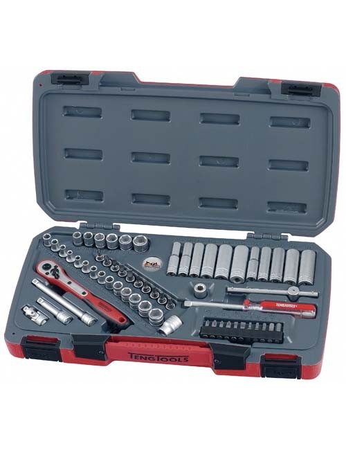 JUEGO DE LLAVES DE VASO 1/4"  T1460 - 60 piezas