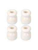 Aislador para cable trenzado blanco envasada (4 unid.) edm
