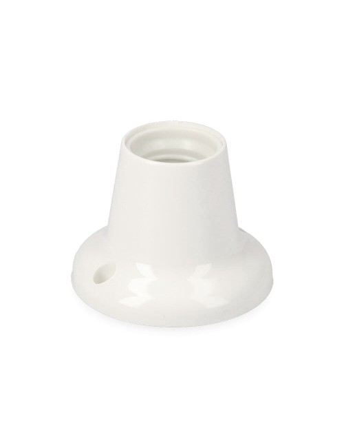 Portalamparas e27, zocalo recto, 4a 250v~, blanco (retractilado)