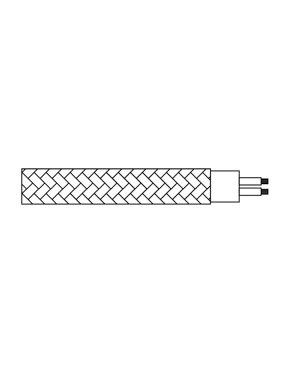 Carrete cable cordón tubular h03vv-f 2 x 0,75 mm algodón, 25 m