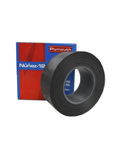 Cinta aislante negra 19 mm x 10 m