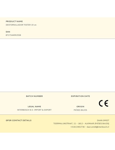 Destornillador tester 19 cm