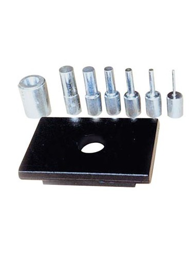 JUEGO MANDRILES 6P+PLACA PERF.PRENSA 20 T. WPP 20 BK