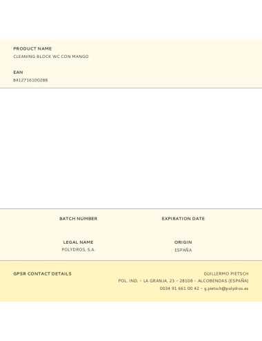 Cleaning block wc con mango
