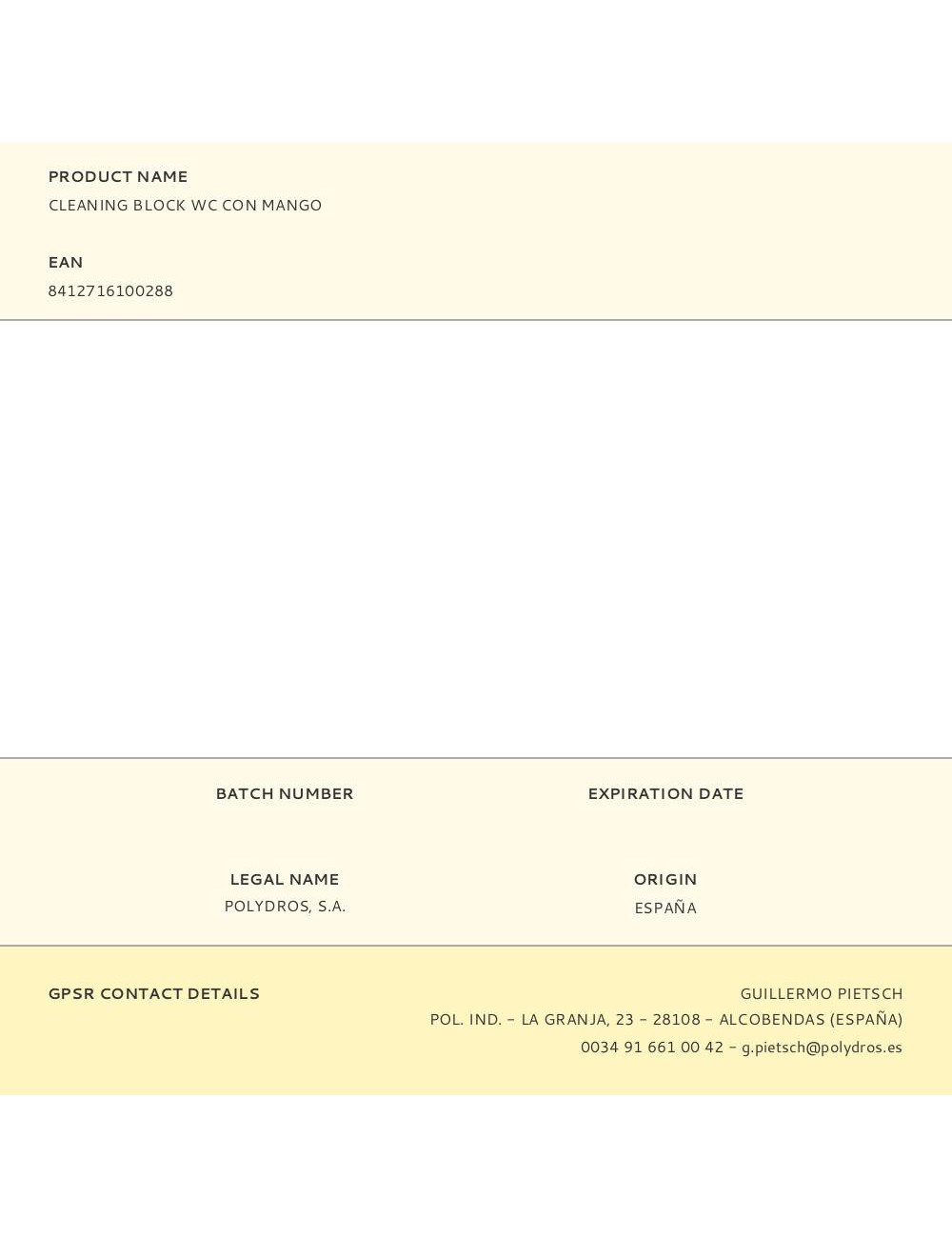 Cleaning block wc con mango