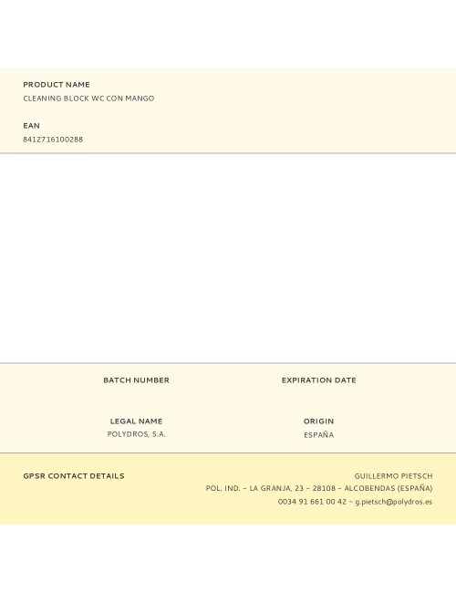 Cleaning block wc con mango