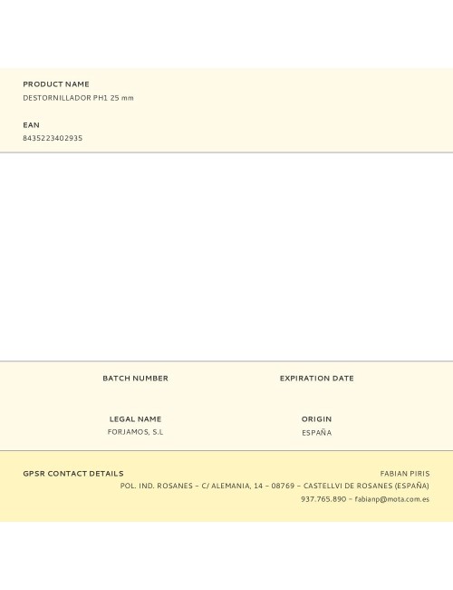 Destornillador ph1 25 mm