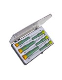 Destornilladores de precisión, 6 piezas 3 ph + 3 planos