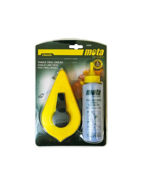 Linea trazadora con tiza azul (blister) as30 mota