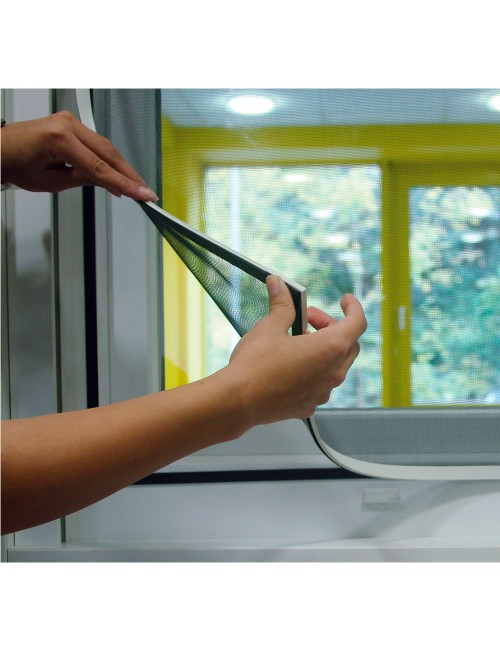 Mosquitera con marco magnetico blanco 100 x 120 cm