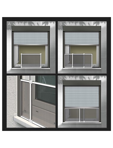 Mosquitera con marco extensible para ventanas y persianas blanco 50 x 75-142 cm