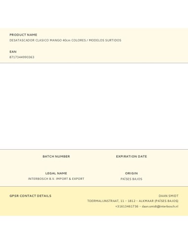 Desatascador clasico negro con mango de madera, ø13,5 cm x 40 cm