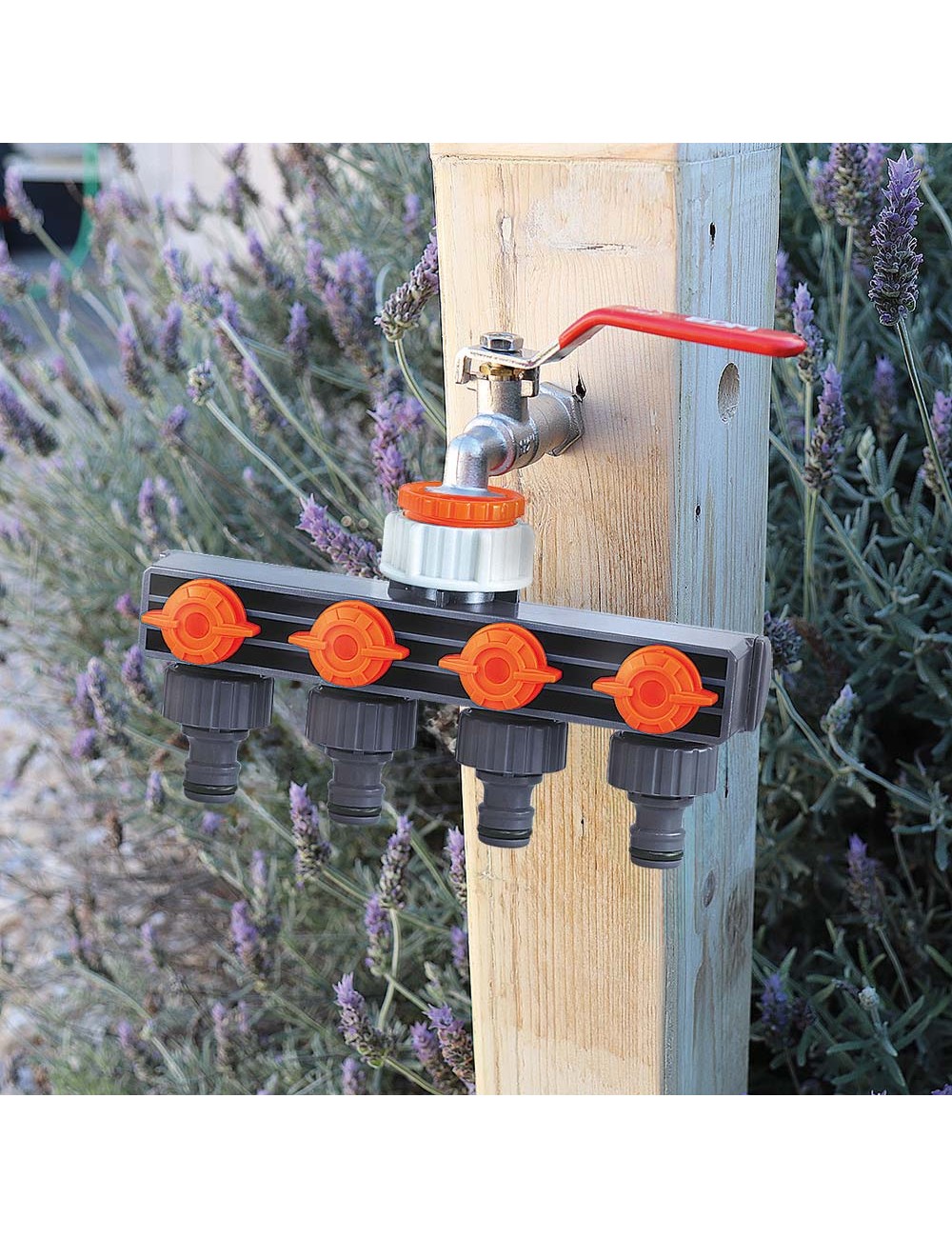 Distribuidor de 4 vías 3/4"