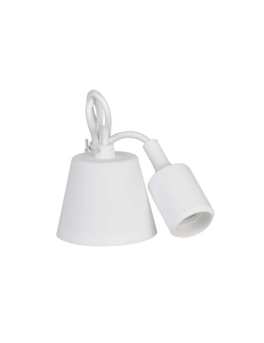 Lámpara colgante de silicona e27 60 w color blanco