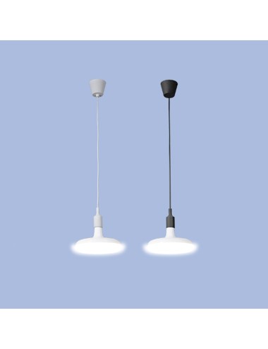 Lámpara colgante de silicona e27 60 w color blanco