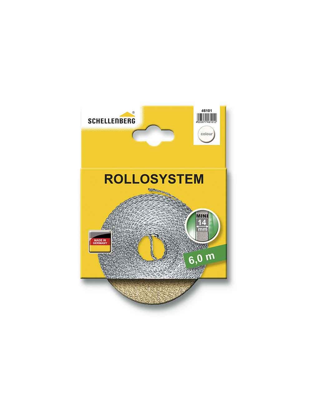 Cinta de persiana beige 14 mm x 6 m