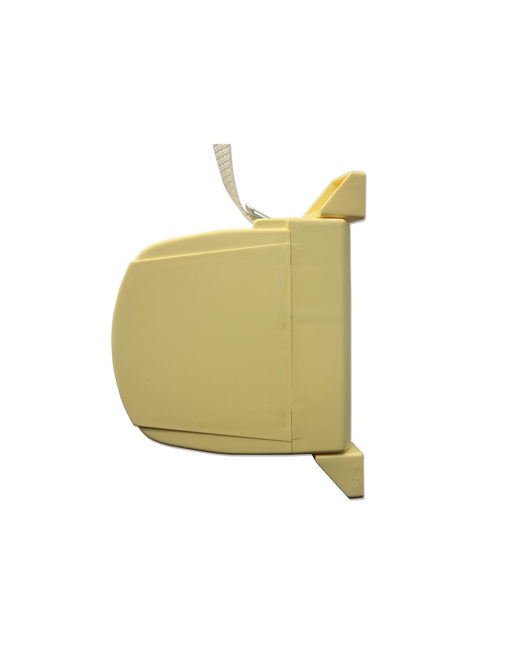 Recogedor exterior abatible giratorio 180° mini de cinta 5 m beige