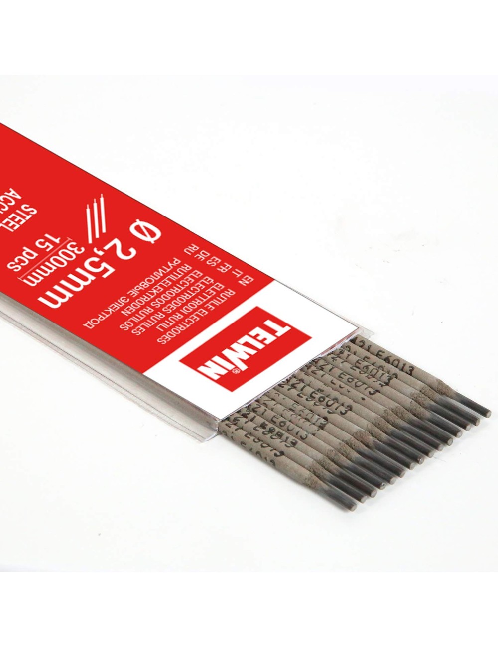 Kit electrodos rutilo 2,5 mm. 15 Piezas Ã 2,5 mm