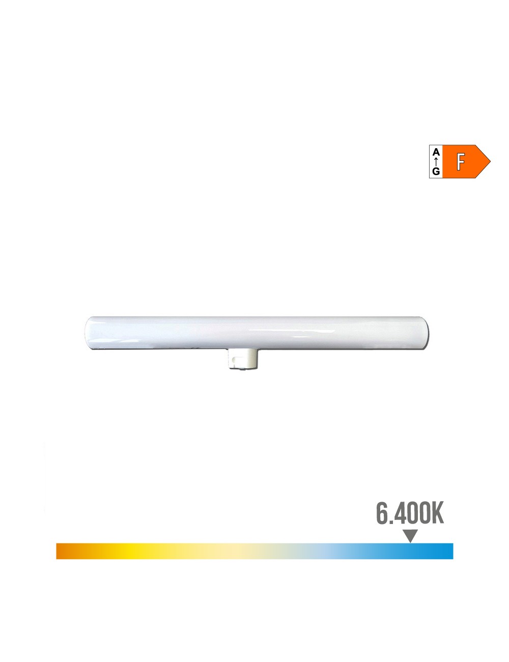 Linestra led 1 casquillo s14d 7 w 750 lm 6400 k luz fria 300 x 30 x 47 mm