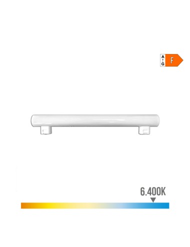 Linestra led 2 casquillos s14s 7 w 750 lm 6400 k luz fria 300 x 30 x 47 mm